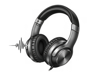 Modern over-ear headphones