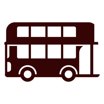 Double decker bus silhouette