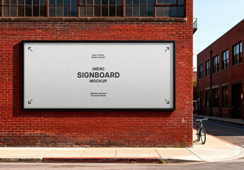 Brick Wall Banner Mockup