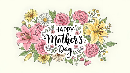 Happy mother's day floral wishes
