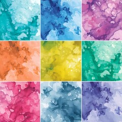 Hand painted brush stroke vector backgrounds, watercolor texture, high contrast modern art