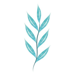 Fototapeta premium Pretty watercolor leaves