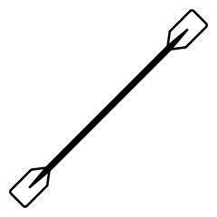 Naklejka premium Paddle stroke element