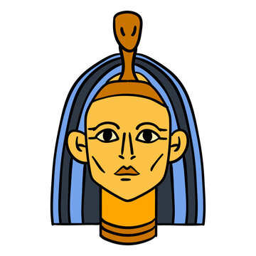Hand drawn egypt pharaoh symbol