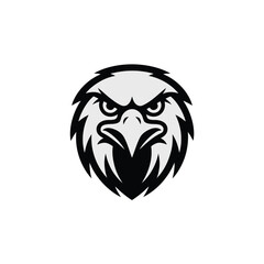 Fototapeta premium Animal Eagle head mascot silhouette