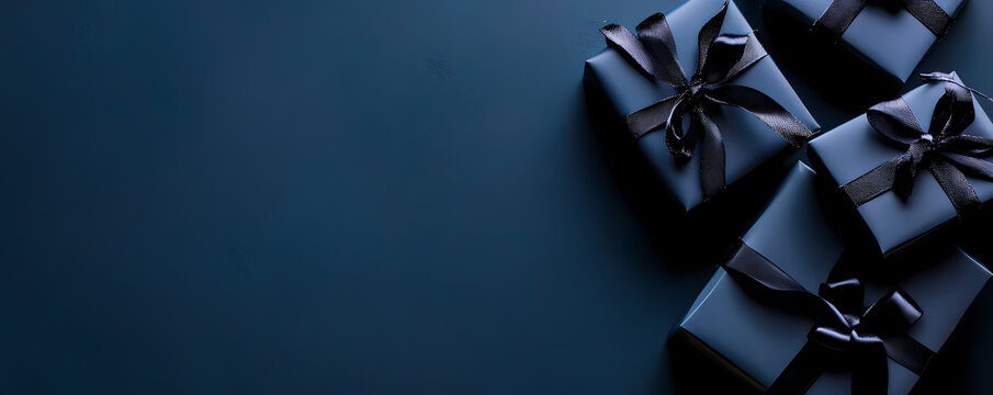 Blue Eclipse Wallpaper with Gift Boxes