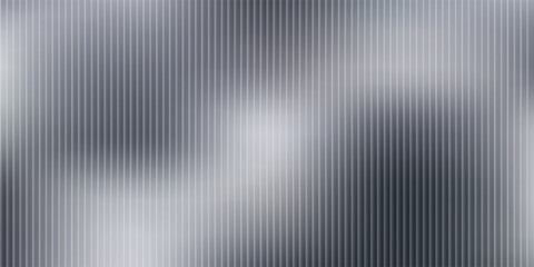 Monochrome waves with transparent vertical layering and soft opacity shifts. Abstract distorted glass effect, minimal and textured in grayscale palette. Vector illustration for futuristic design