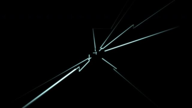 Futuristic Neon Data Lines Tunnel Background Loop 4K 50fps