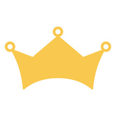 Simple flat golden crown © Vexels