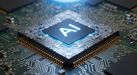 Artificial Intelligence Chip Technology Concept