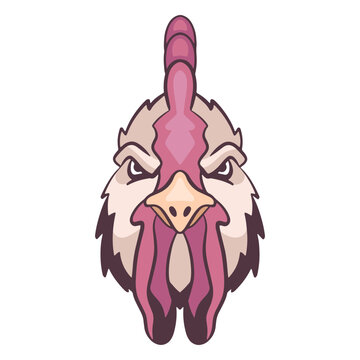 Angry rooster logo