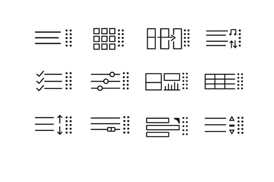 Icon widget dashboard reorder field navigation vector row generation menu sortable image