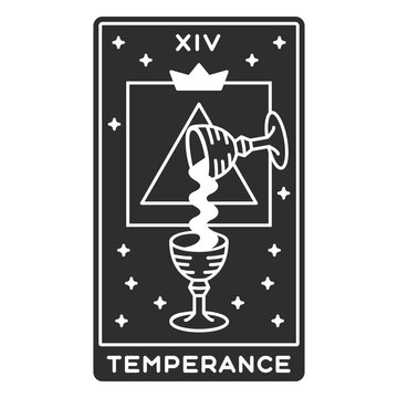 Tarot card temperance cut out