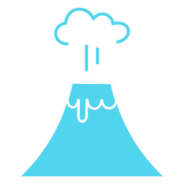 Exploding volcano icon