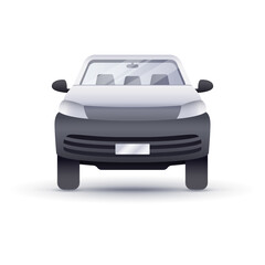 Naklejka premium Pick-up front realistic