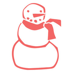 Snowman cut out
