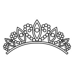 Stroke simple crown tiara © Vexels