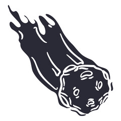 Meteorite cut out © Vexels