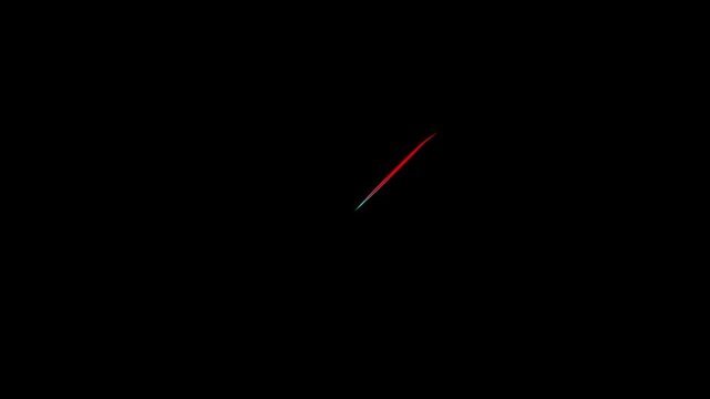 Glowing infinity symbol animation on black background, seamless loop clipart footage for modern design.