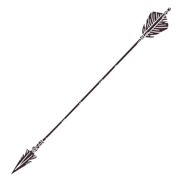 Broad head and fletching arrow