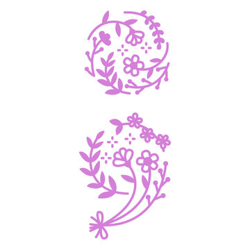 Flowers semicolon filled stroke