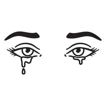 Teary eyes stroke
