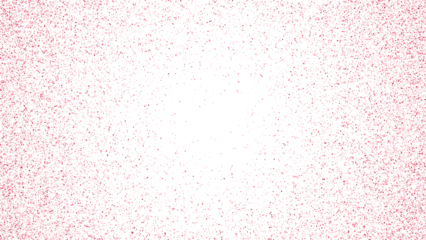 Red glitter texture isolated on transparent background