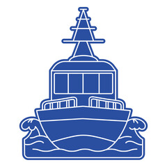 Obraz premium Big ship cut out transport