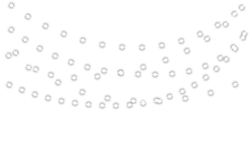 Perfect for festive holiday decoration, winter banners and decorative vector compositions. Glowing with sparkling LED lights. Glowing Christmas garland light with white illumination and gold accents.