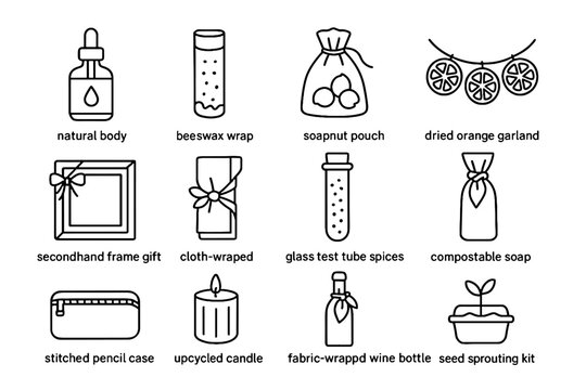 Waste icon zero gift chocolate vector glass dried orange wrap bar pouch