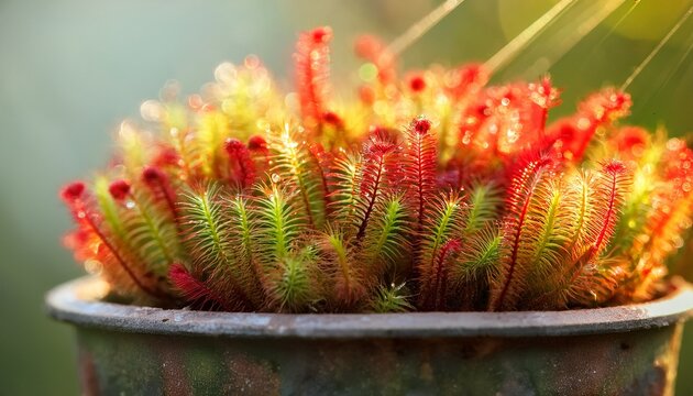 Closeup Of Sundew Plant
