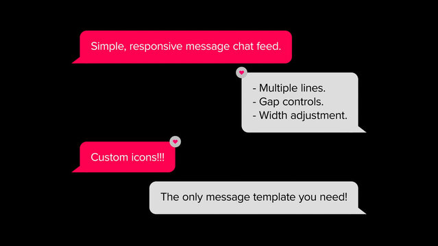 Responsive Text Message Chat