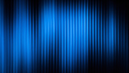 Abstract deep blue vertical lines with bright glow