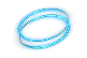 Elegant wavy blue ring frame with transparent circular lines and soft fluid motion ideal for minimal tech designs, infographic layouts and abstract modern compositions
