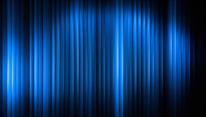 Abstract royal blue vertical lines with electric neon glow