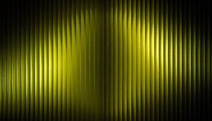 Vibrant yellow neon stripes with dark rhythmic pattern