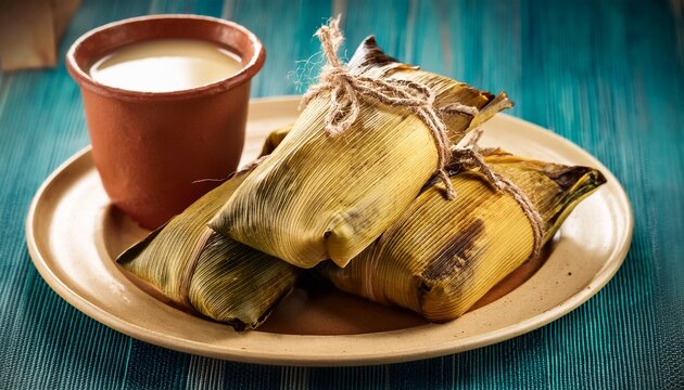 Tamales Con Atole Comida Y Bebida A Base De Maiz Cocina Mexicana