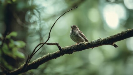 Small Bird on Branch
