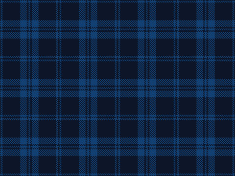 Tartan plaid seamless pattern background, realistic navy blue tartan plaid seamless pattern