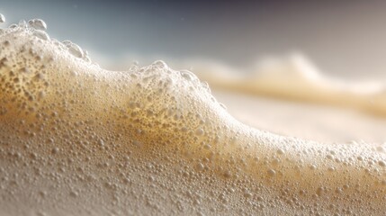Macro Close-Up of Milk Surface Thickening During Fermentation Process