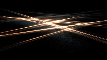 Streaks of gold abstract light trails