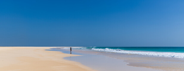 Solitude and Meditation on Santa Monica Beach, Boa Vista