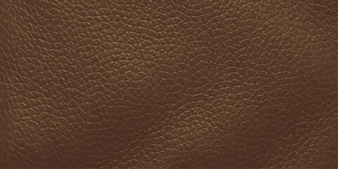 A dark brown leather texture with a natural rough pattern on an old vintage material surface creates a grunge textile background for fashion design