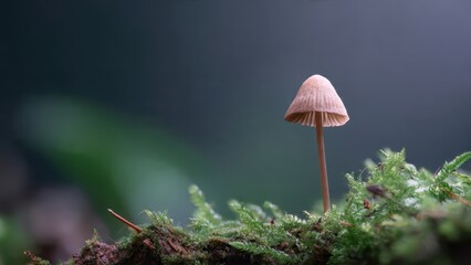Fototapeta premium Delicate Mushroom in Forest