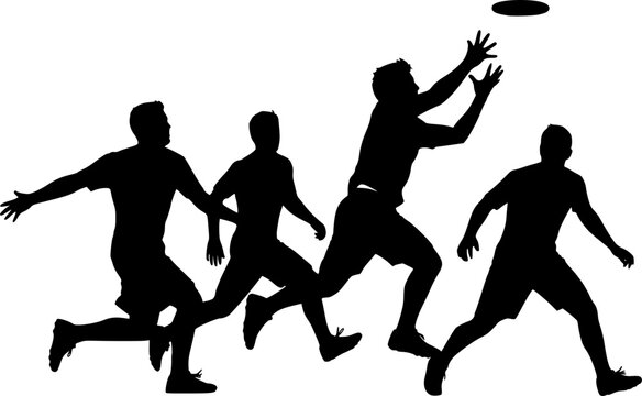Ultimate Frisbee Silhouette
