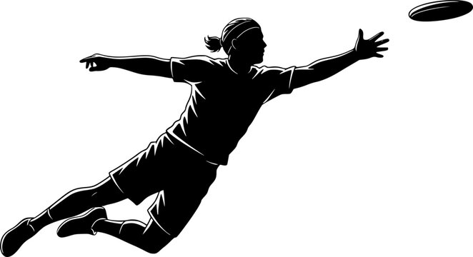 Ultimate Frisbee Silhouette
