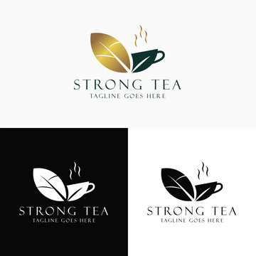 Strong Tea Logo and Brand Identity, Tea logo