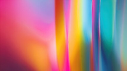 Obraz premium Abstract Gradient Light Effect With Pink Yellow Blue Teal Colors Soft Focus Macro Shot