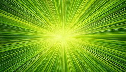 Obraz premium Bright Vibrant Lime Green Radiating Sunburst Background
