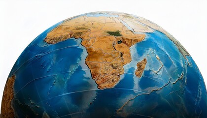 Fototapeta premium Africa On Globe
